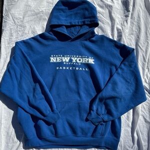 Gildan Royal Blue New York Buffalo Basketball Hoodie